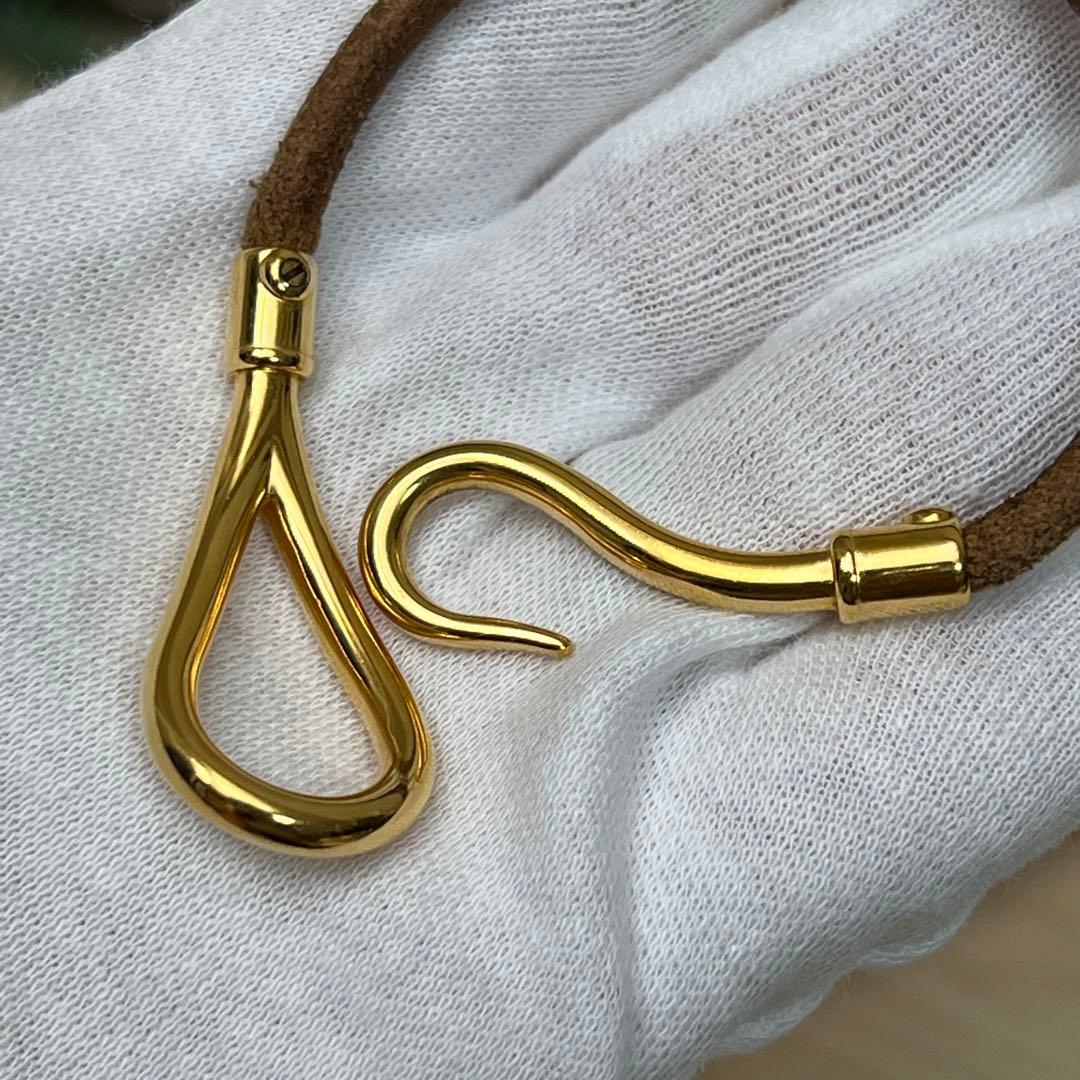 エルメス ジャンボ ゴールド ブラウン ブレスレット レザー アクセサリー