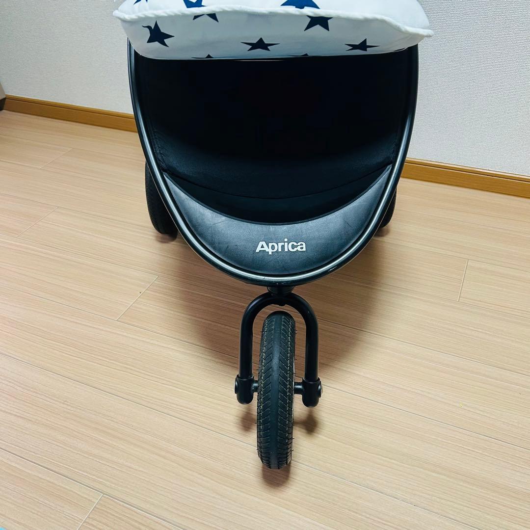 【美品】Aprica AB型　スムーヴプレミアム　ベビーカー　三輪　グレー