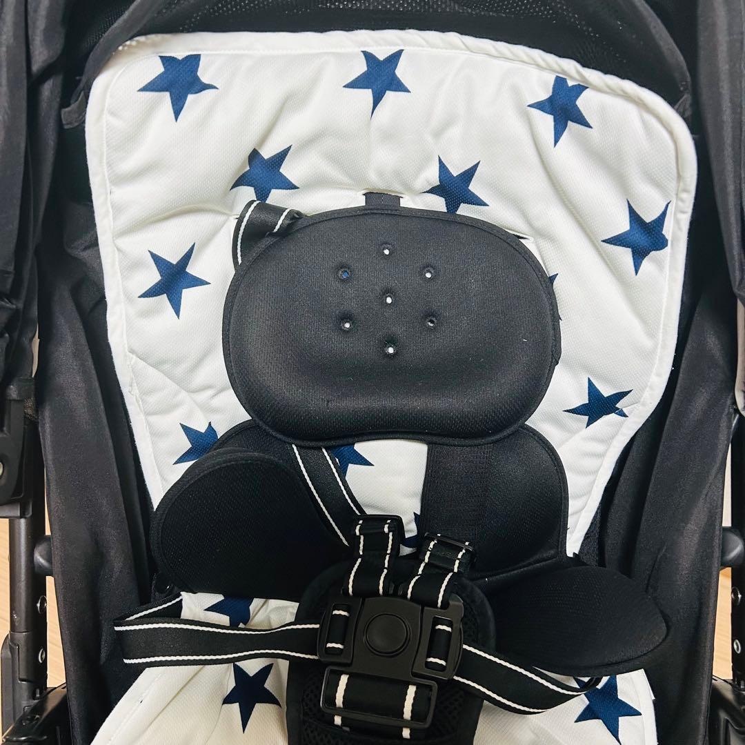 【美品】Aprica AB型　スムーヴプレミアム　ベビーカー　三輪　グレー
