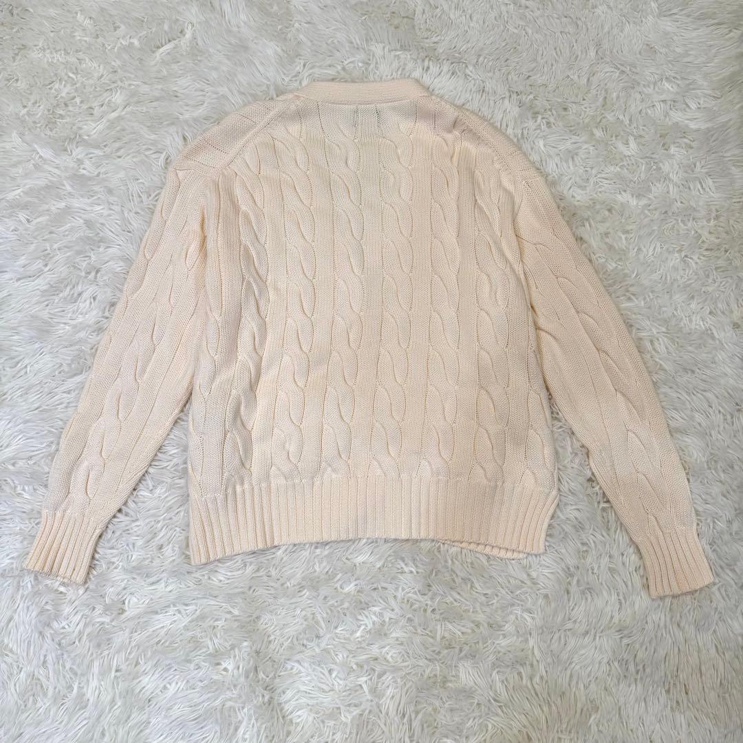 POLO RALPH LAUREN ケーブルニットカーディガン ポニー刺繍