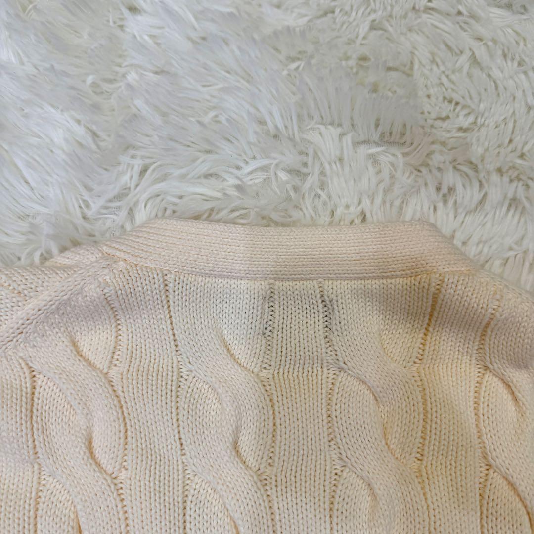 POLO RALPH LAUREN ケーブルニットカーディガン ポニー刺繍