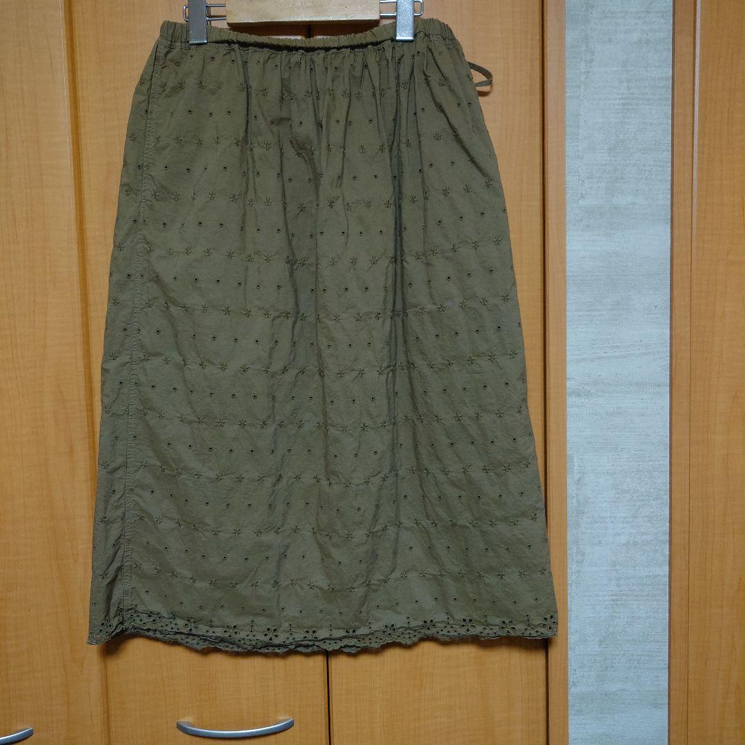 ４５rpmカットワークペチスカートsizeフリー