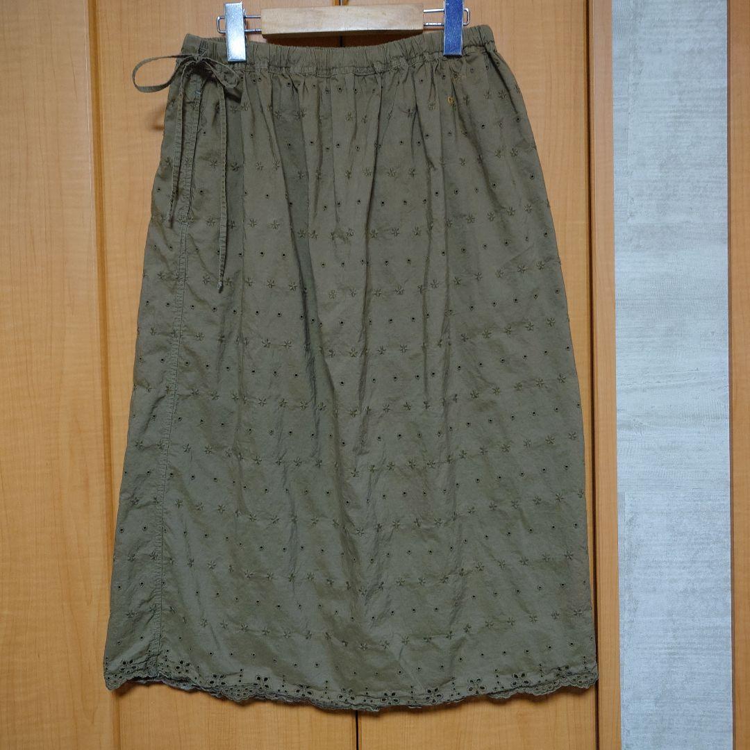 ４５rpmカットワークペチスカートsizeフリー