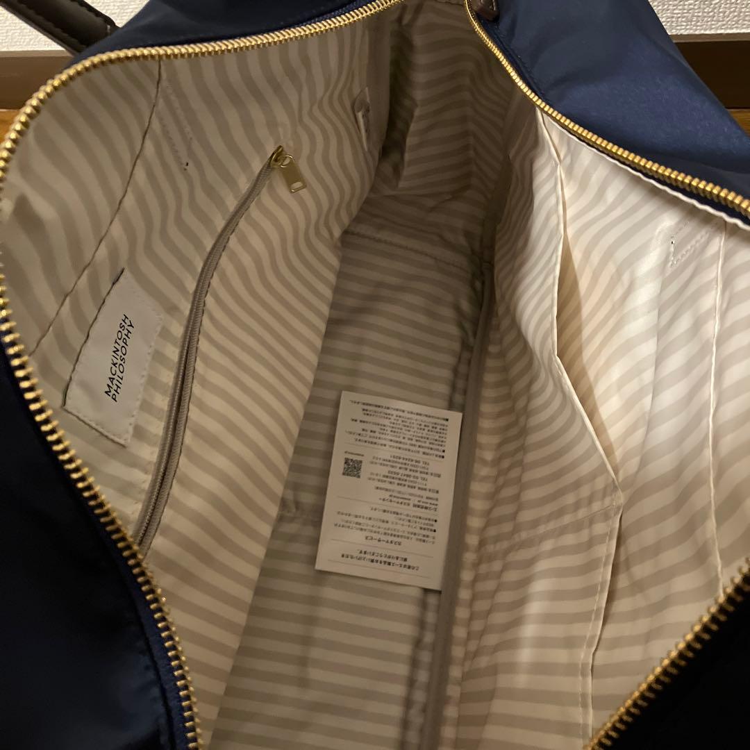 【未使用】マッキントッシュフィロソフィー ネイビー ナイロン ボストンバッグ