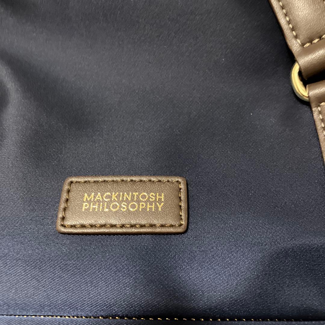 【未使用】マッキントッシュフィロソフィー ネイビー ナイロン ボストンバッグ