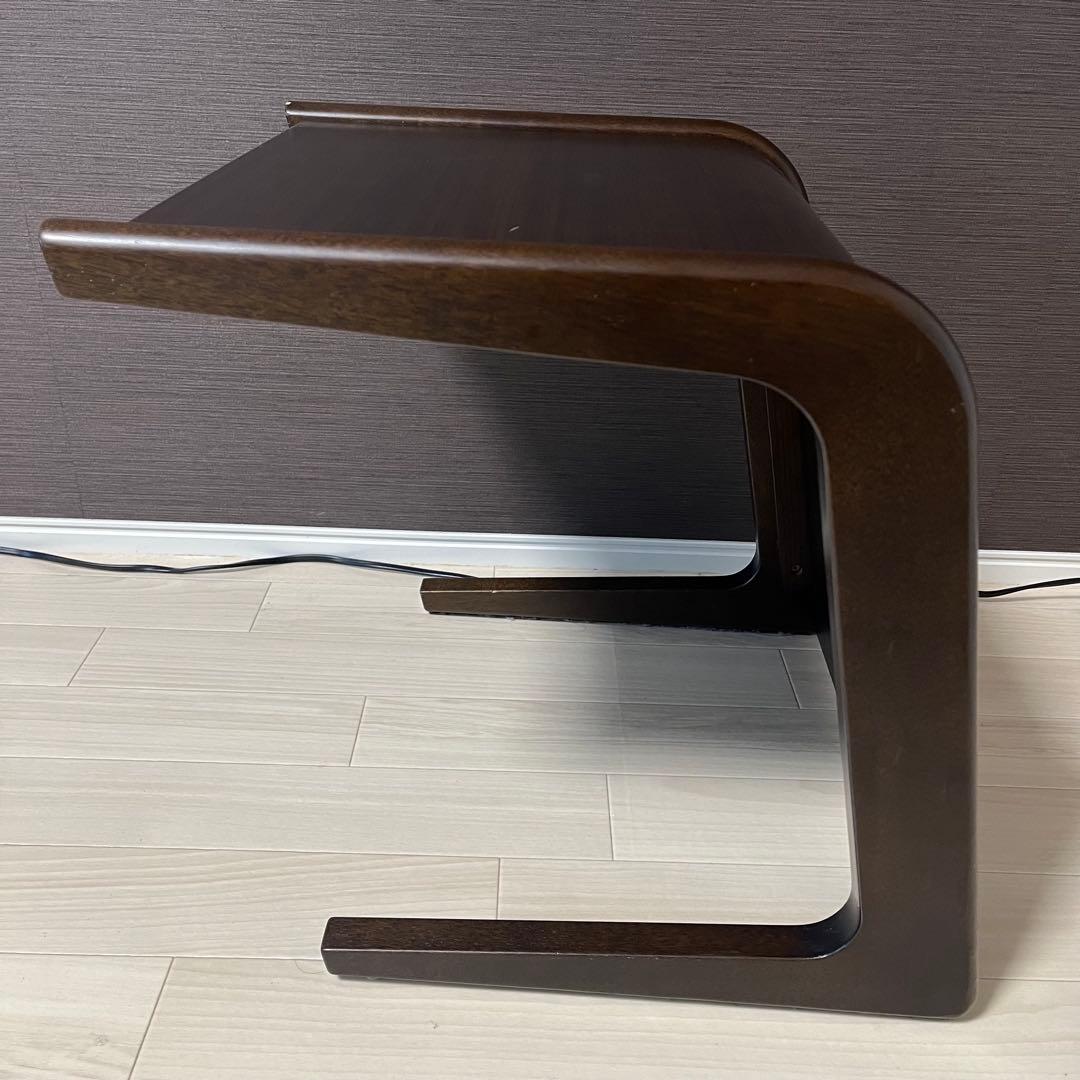 廃盤 希少 朝日木工 AT-310 サイドテーブル 日田家具 コの字型