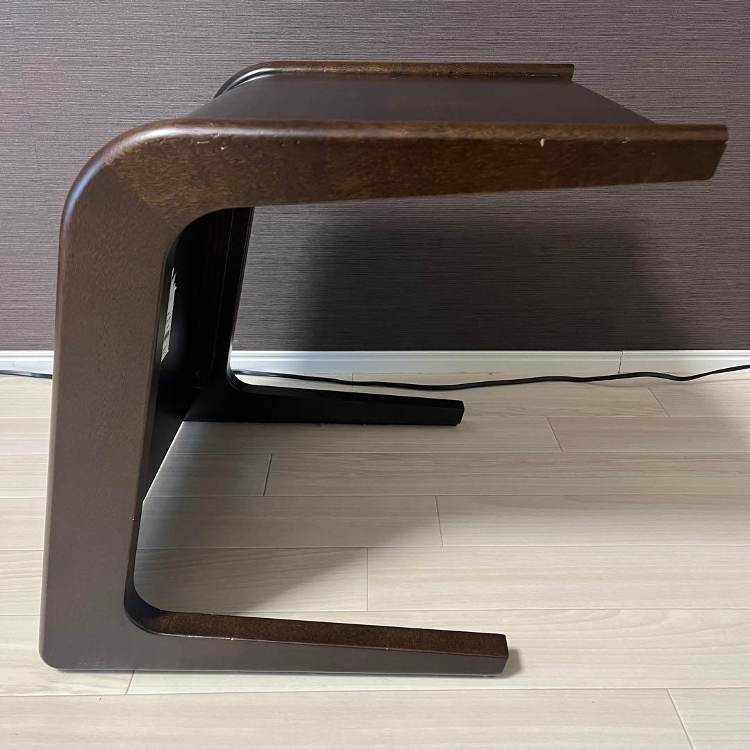 廃盤 希少 朝日木工 AT-310 サイドテーブル 日田家具 コの字型