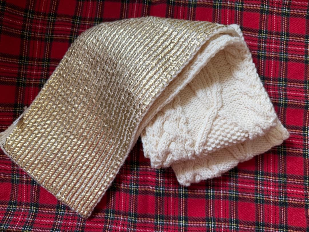 YUKI FUJISAWAマフラー 箔