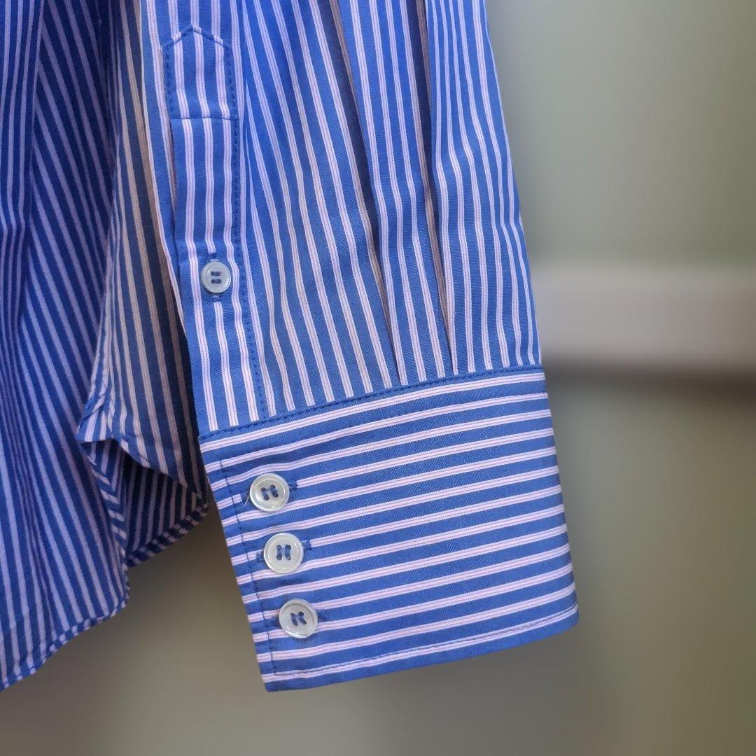最終価格】美品 LES SIX ストライプスリップ シャツ
