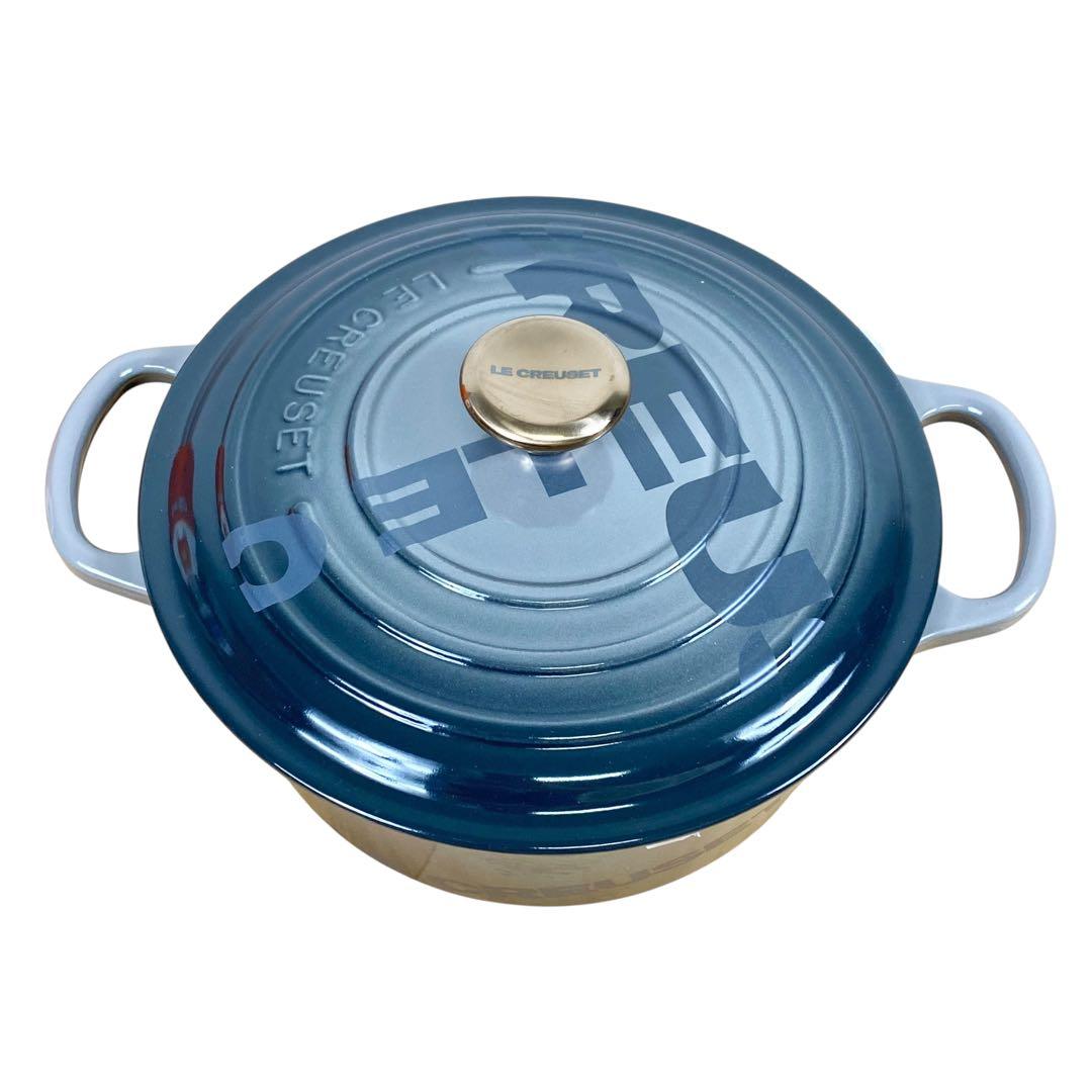 【新品】LE CREUSET ル・クルーゼ ココットロンド 22cm ビッグロゴ