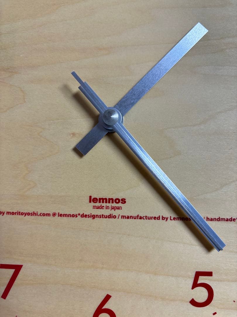 lemnos レムノス　掛け時計 木製 ナチュラル　北欧　日本製