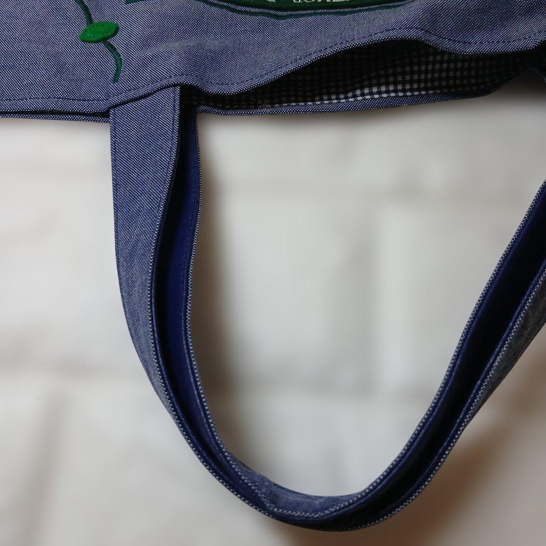 ⭐ファミリアFamiliarレッスンバック⭐新品、未使用品ネイビートートバッグ