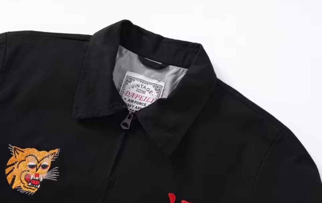 復刻ベトジャンSAIGON刺繍VIET-NAM　黒2XL