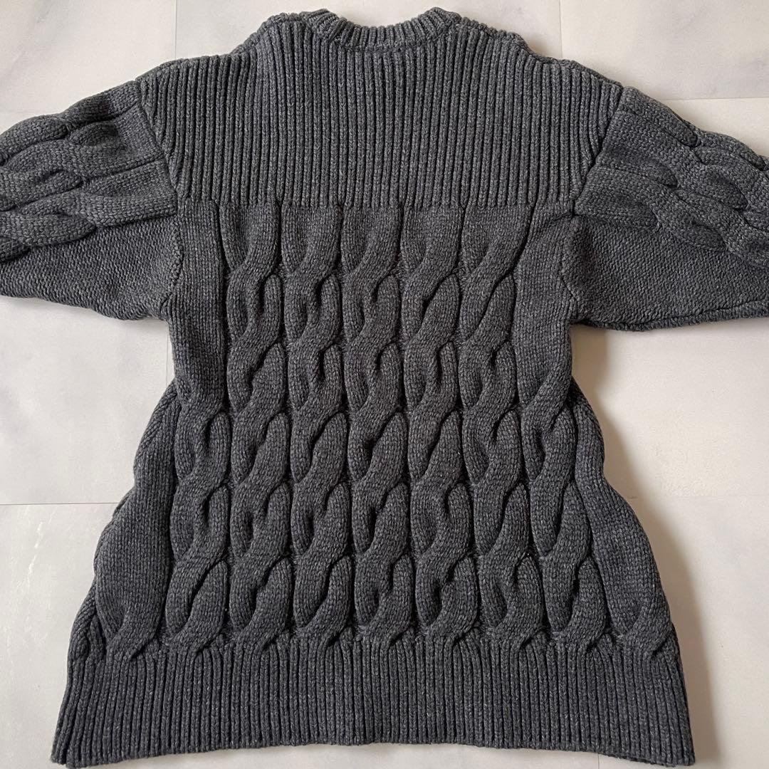 エンフォルド ケーブル ニット CABLE VASE PULLOVER ロング丈