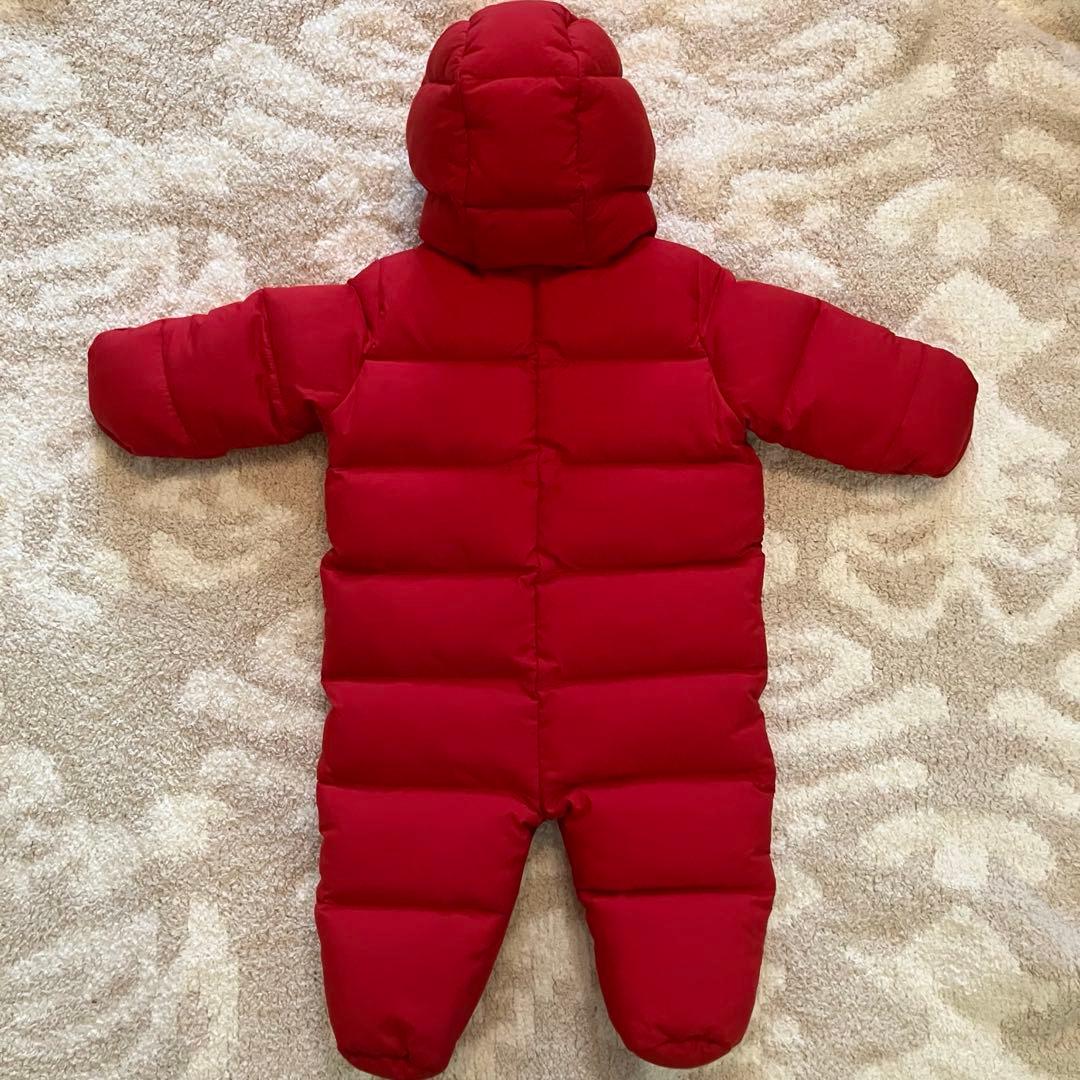 美品 ラルフローレン ジャンプスーツ 70cm カバーオール ダウン 6M 赤