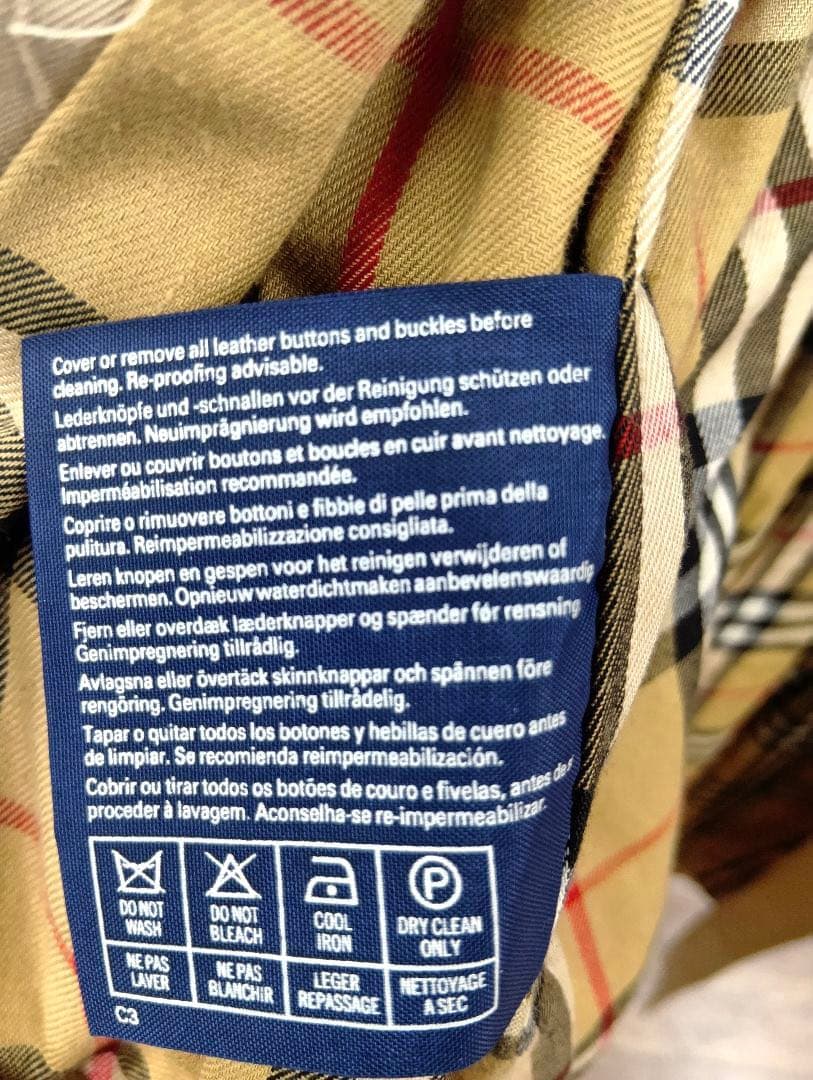 バーバリー ノバチェック レディース トレンチコート128CMS　YK