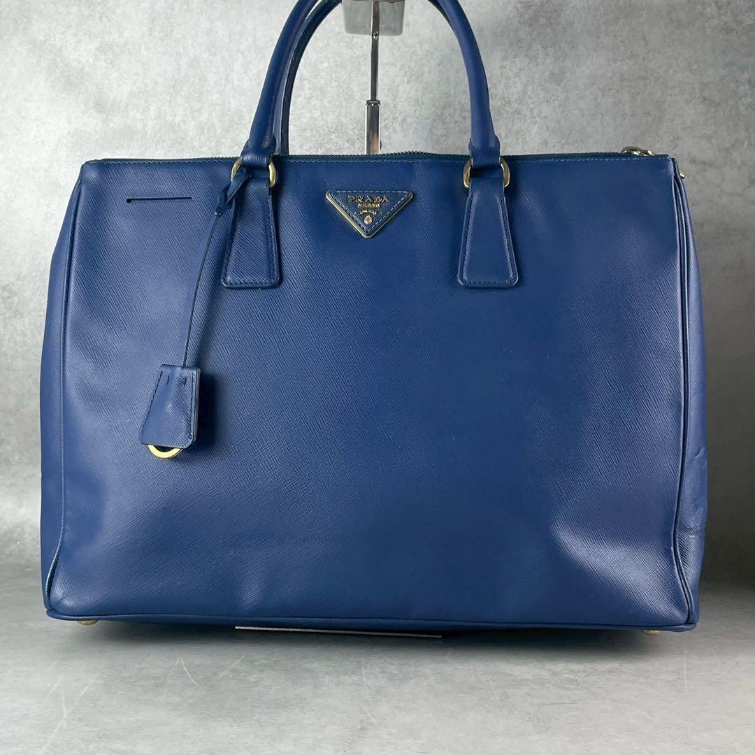 美品 PRADA プラダ ガリレア トートバッグ ショルダーバッグ レザー