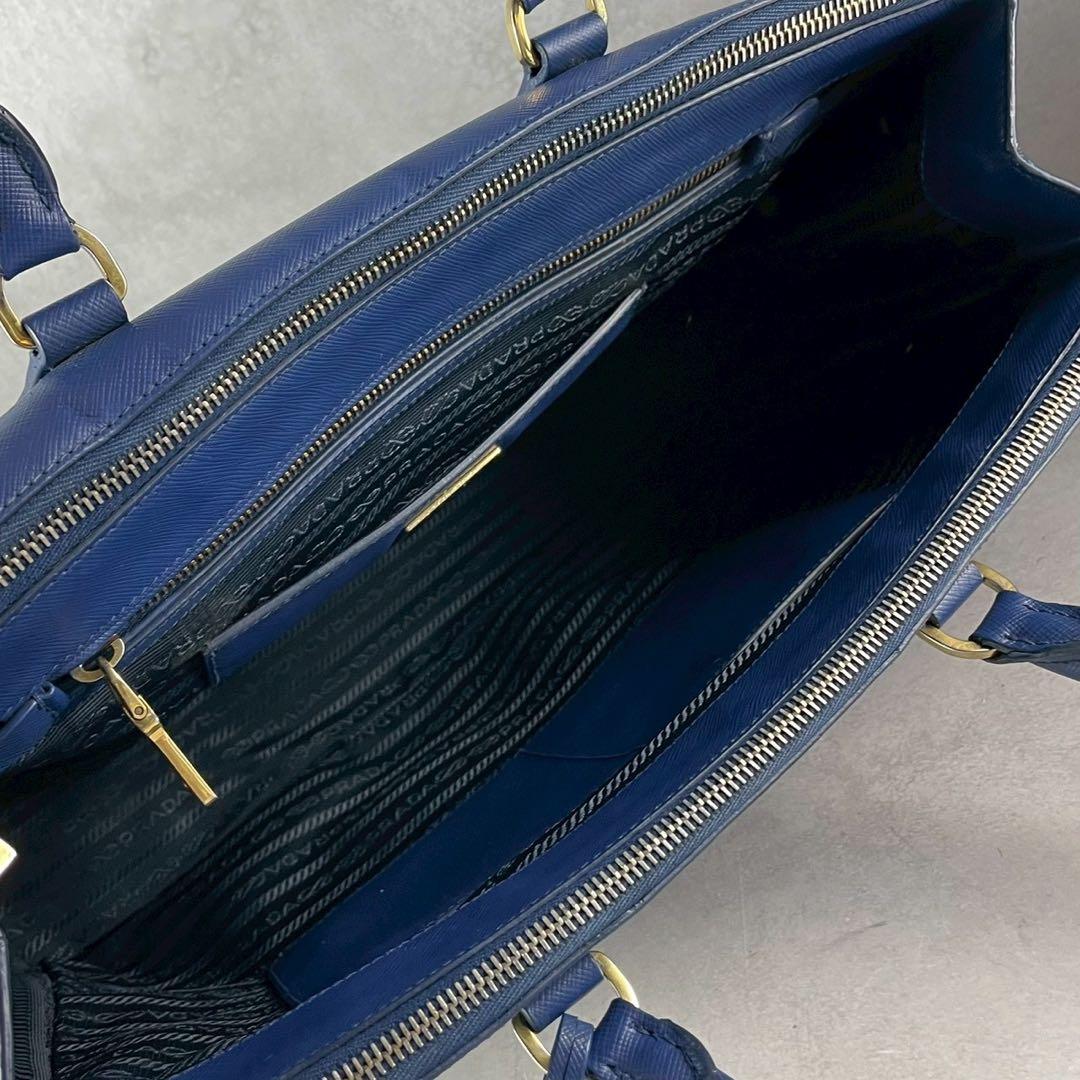 美品 PRADA プラダ ガリレア トートバッグ ショルダーバッグ レザー