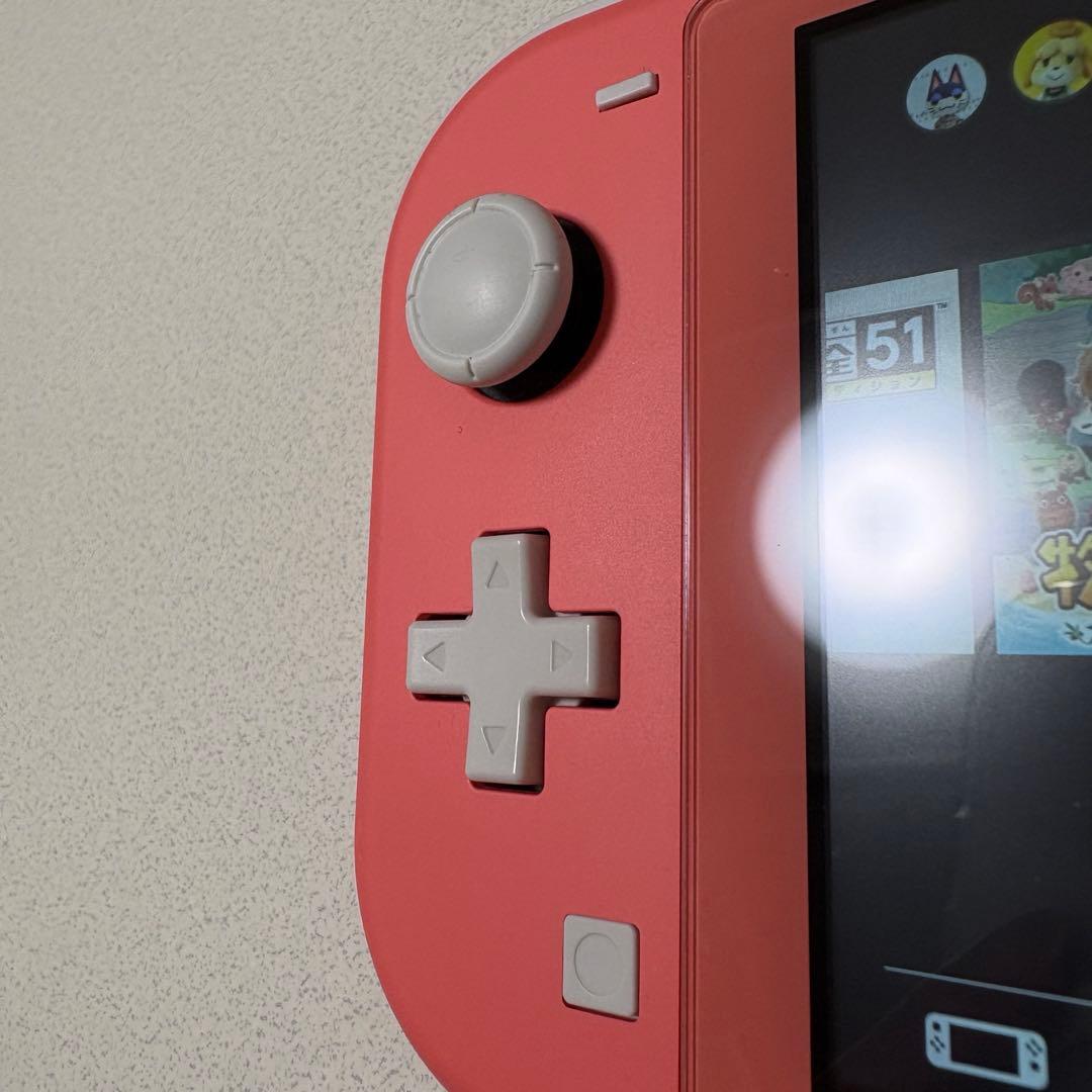 Switch lite スイッチライト コーラルピンク ケース付