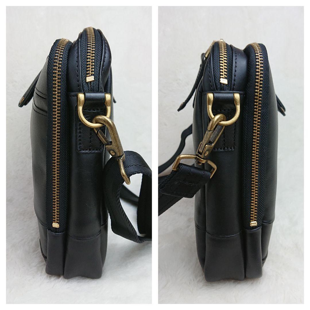 サンサン Master Piece マスターピース レザーショルダーバッグ