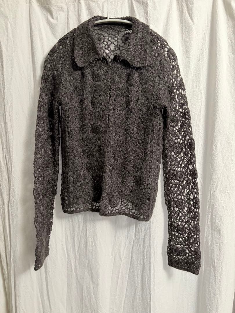 todayful Mohair Crochet モヘア　ニットシャツ