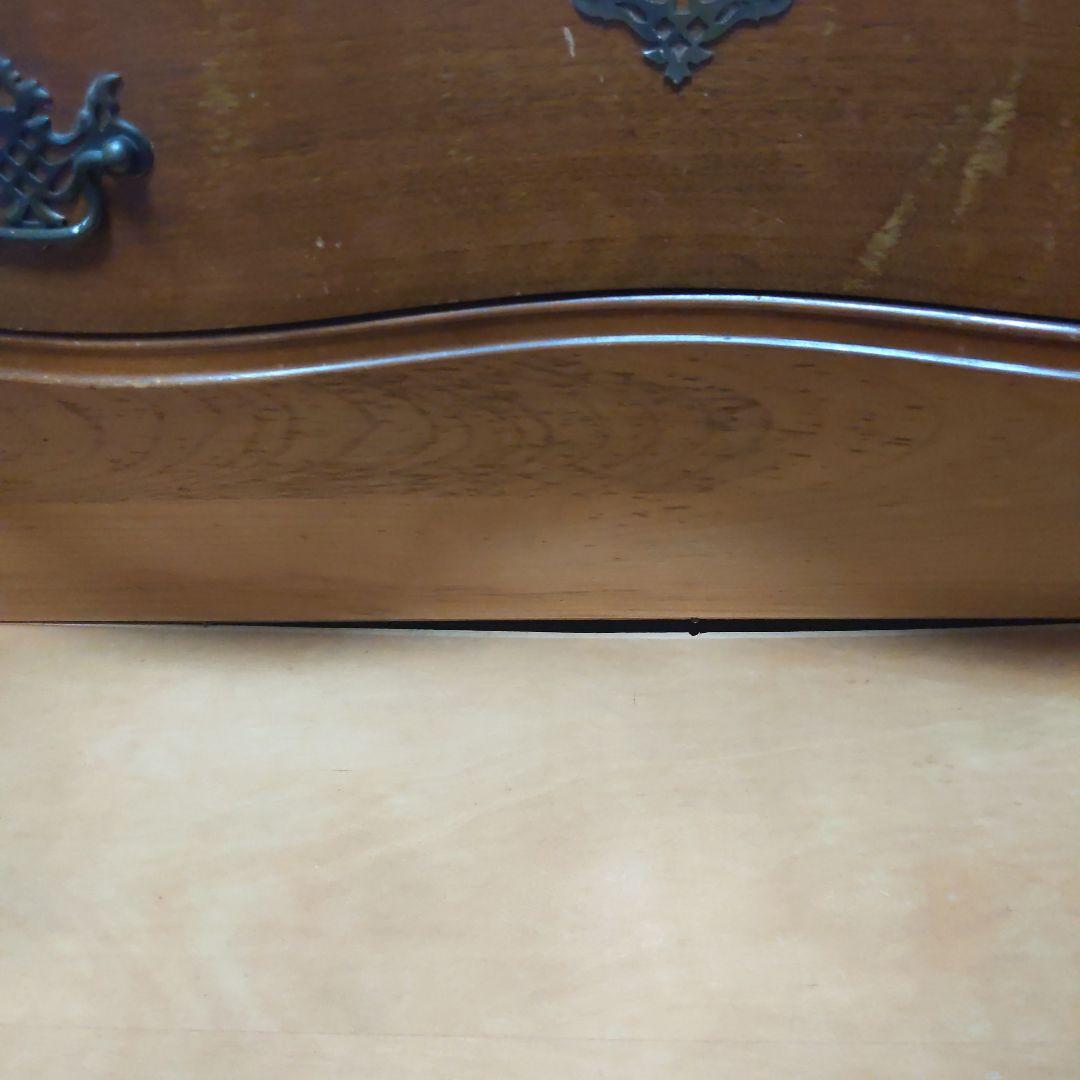 アンティーク 木製キャビネット ガラス扉付き