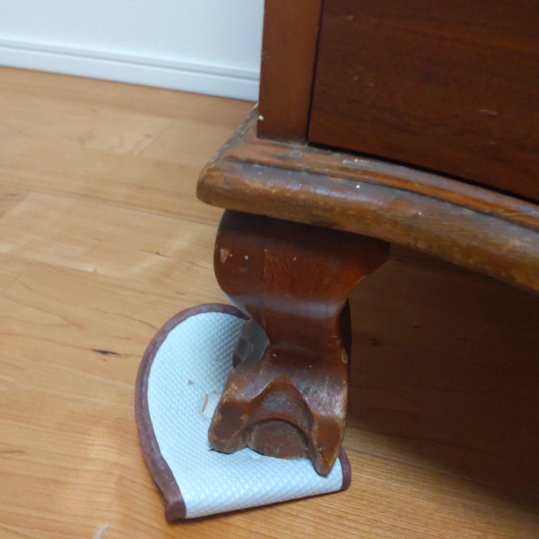 アンティーク 木製キャビネット ガラス扉付き