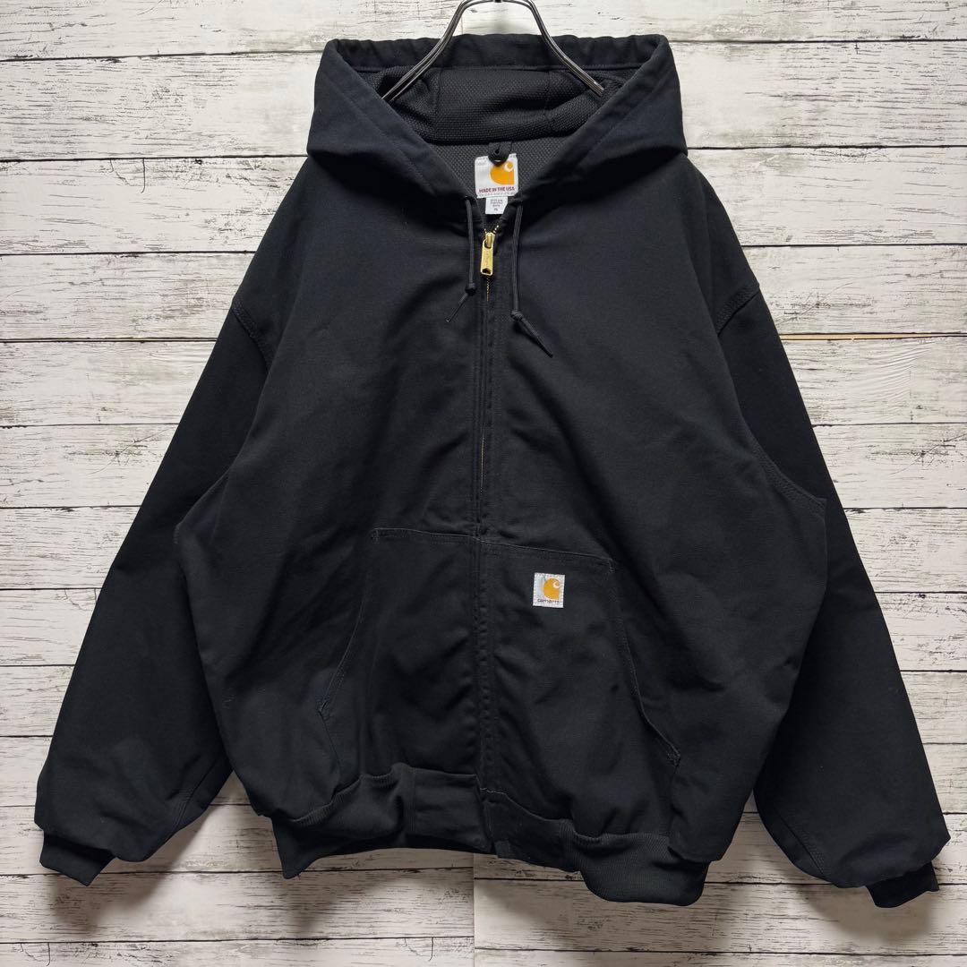 814【北村匠海着用】カーハート　ダック地　布タグ　アクティブジャケット　美品