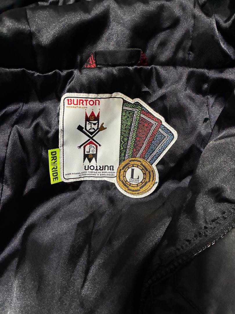 BURTON バートン スノーボード ウェア ジャケット ブラック レザー L