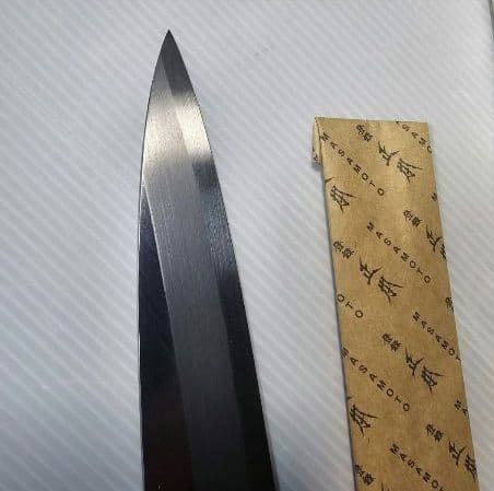 ☆庖刀なれど.!!☆刃渡:約360mm☆ 正本総本店 柳刃刺身庖刀(正夫)☆霞☆