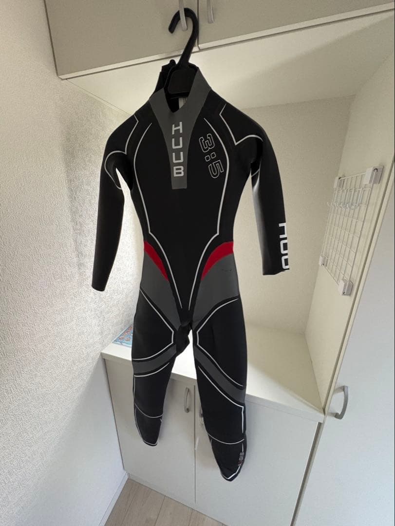 HUUB フルスーツ ウェットスーツ 黒/赤/灰色