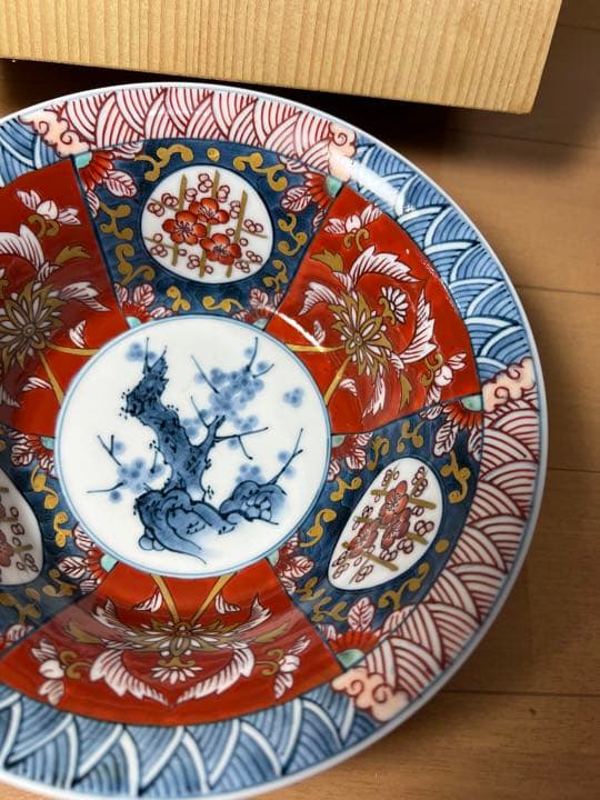 682 八代　福右衛門　古伊万里　菓子鉢　未使用