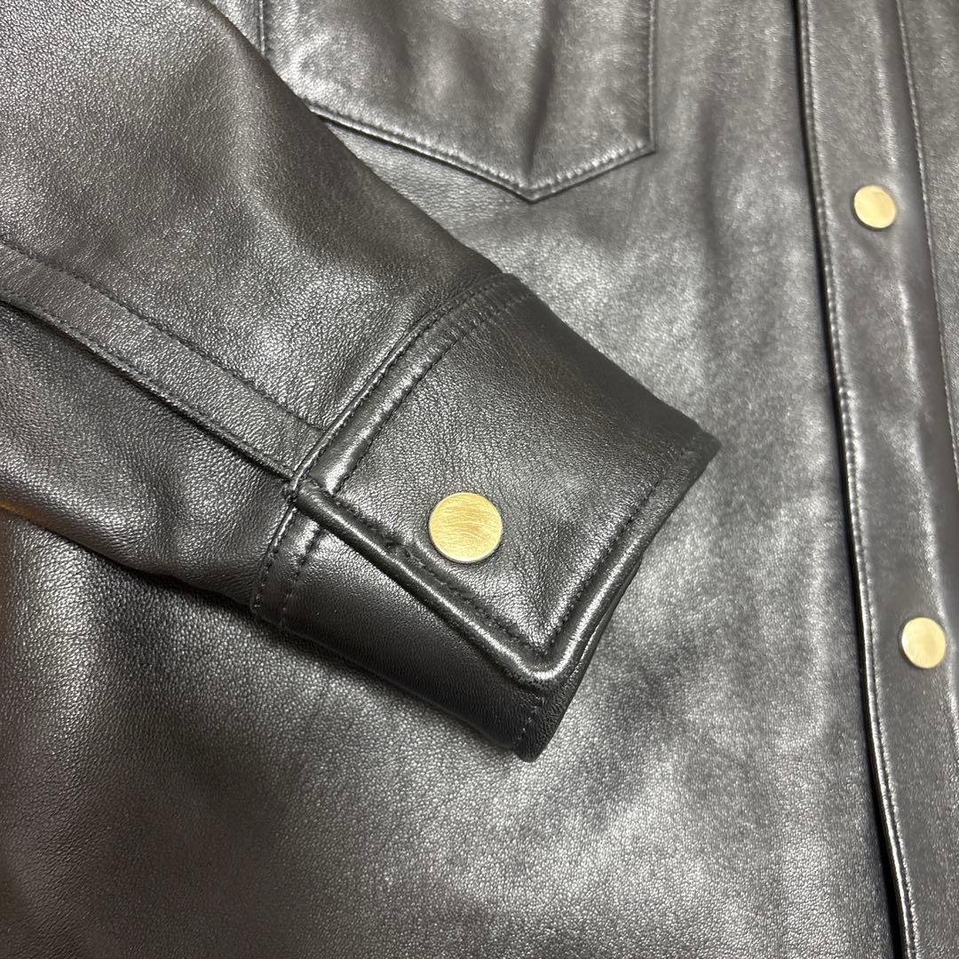 NANO universe シープレザー シャツジャケット