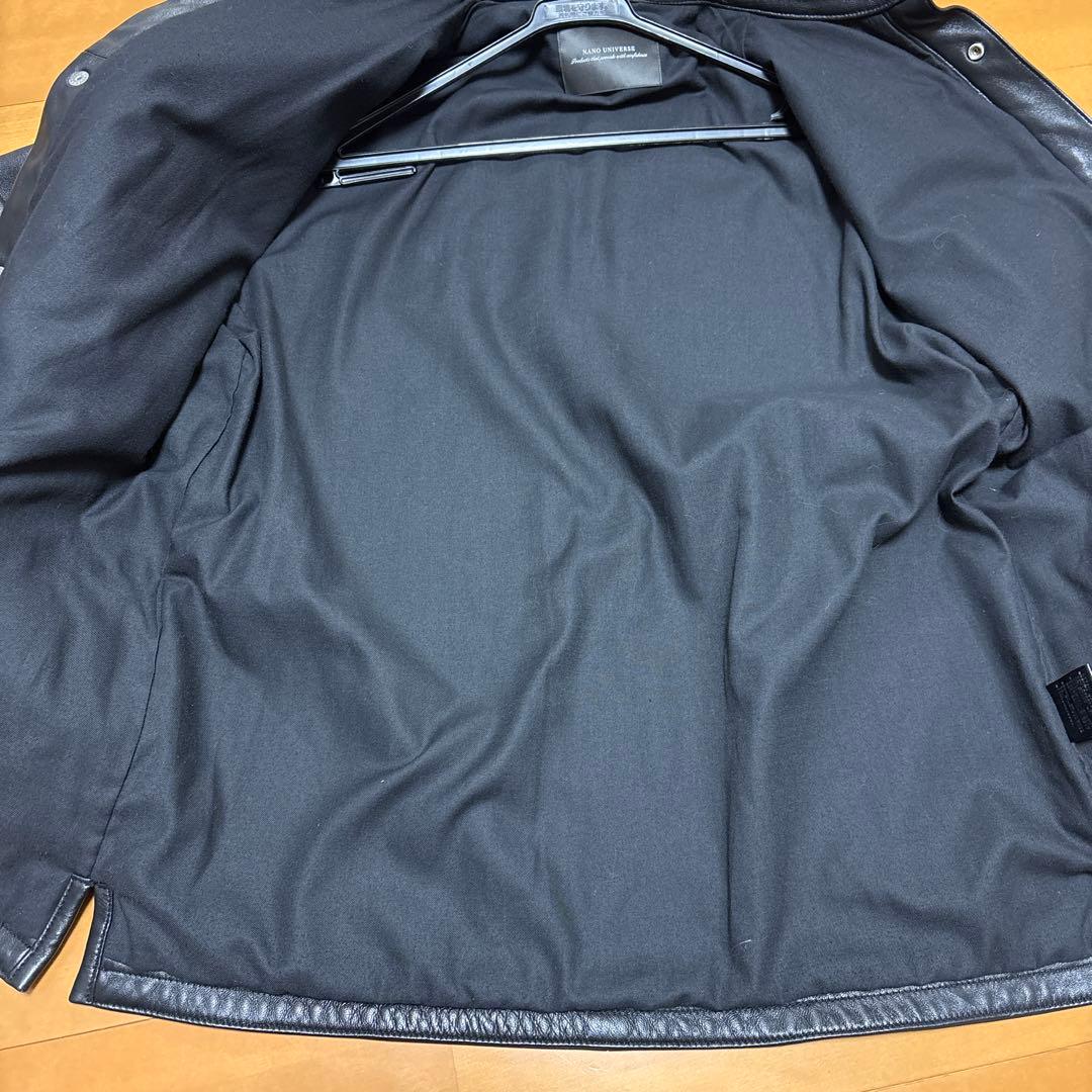 NANO universe シープレザー シャツジャケット