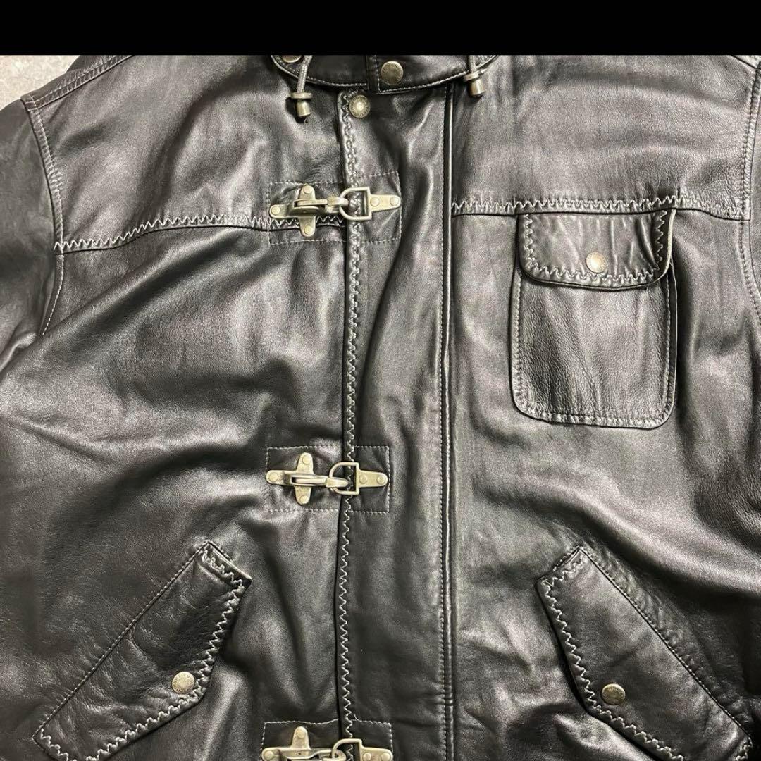 Vintage〈ファイヤーマンレザージャケット 希少 レア 90s ラムレザー〉