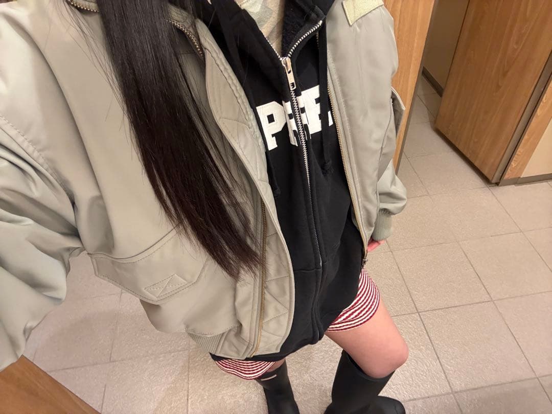 Supreme ブラック ジップフーディー/パーカー