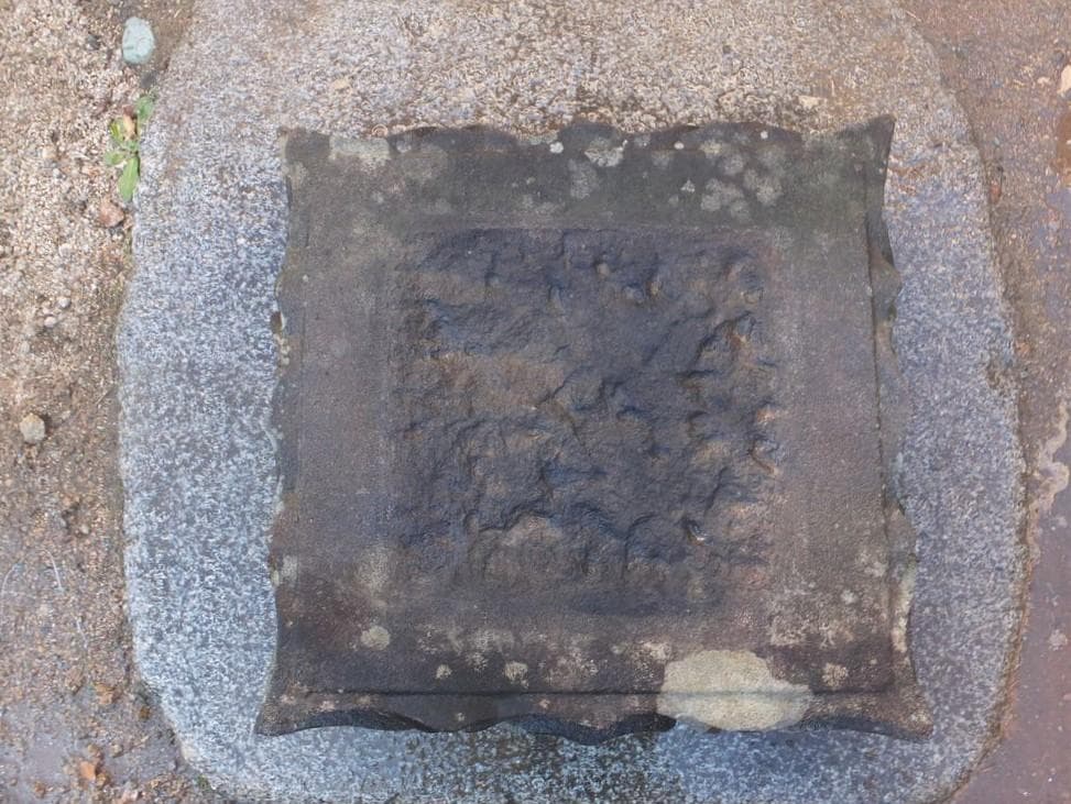 【希少品・四角蓮華台石・飾り台・盆栽台】箱庭ガーデニング造園オブジェ置物