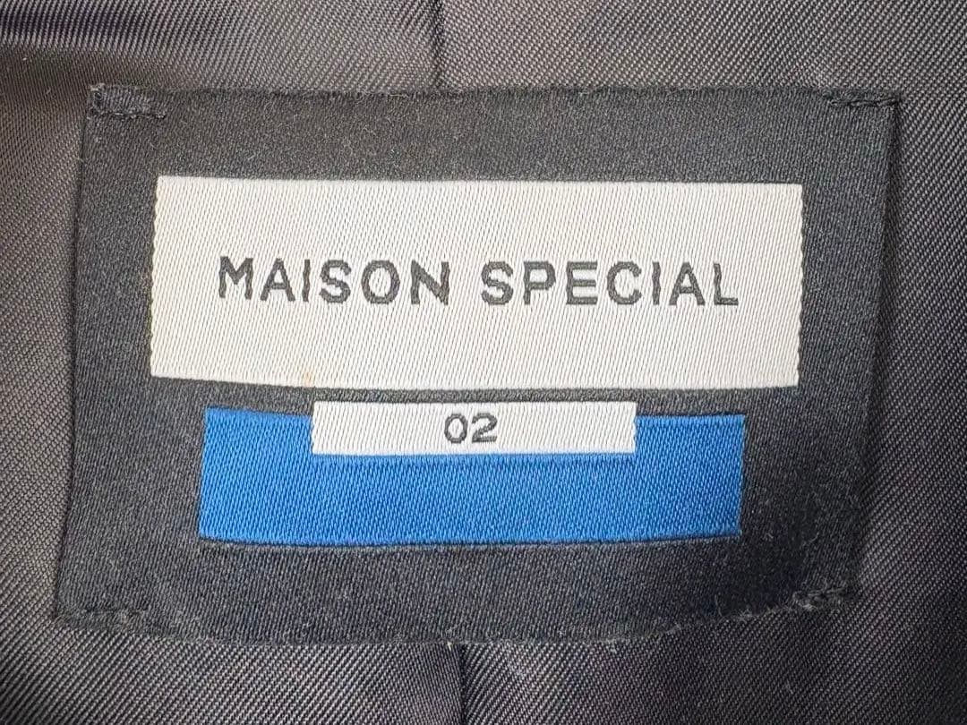 MAISON SPECIAL ステンカラーコート ブラック 02