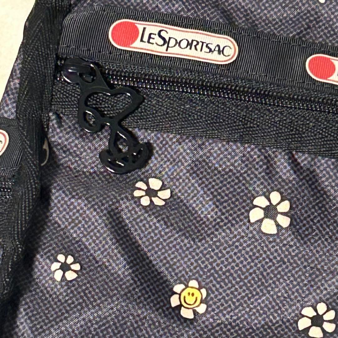 【美品】レスポートサック スヌーピー ボストンバッグ & ポーチ ネイビー