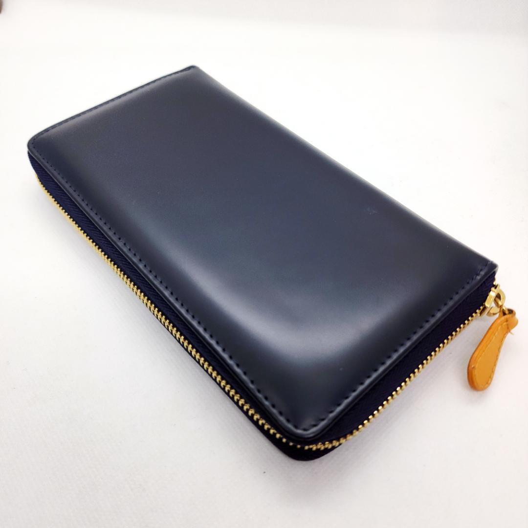 ETTINGER ネイビー 長財布 箱付き