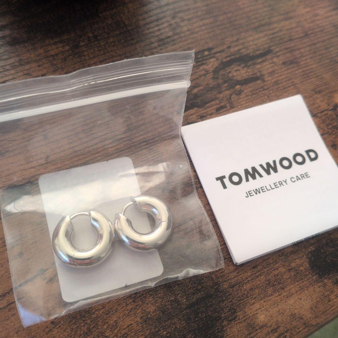 TOMWOOD シルバー　chunky hoops small ピアス