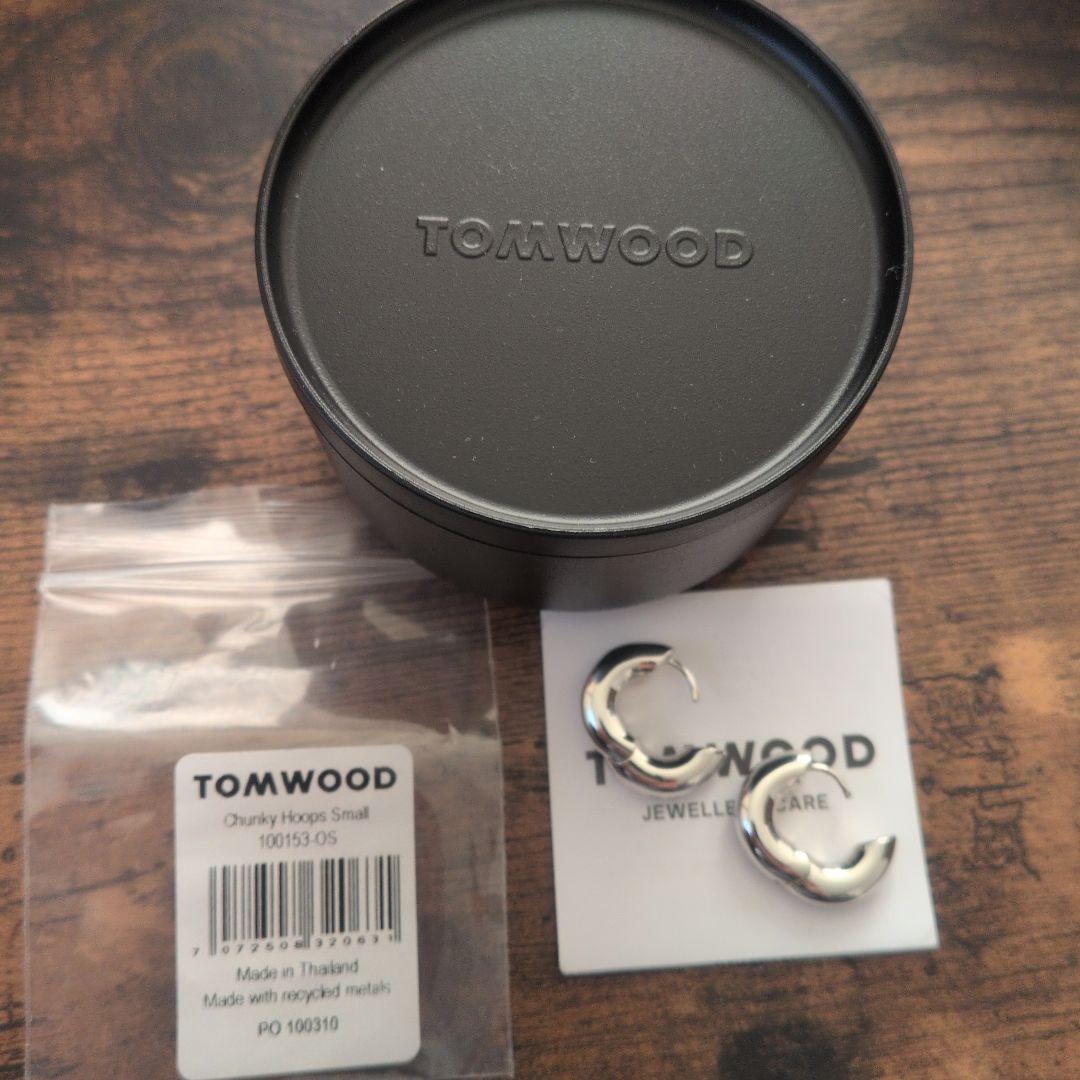 TOMWOOD シルバー　chunky hoops small ピアス