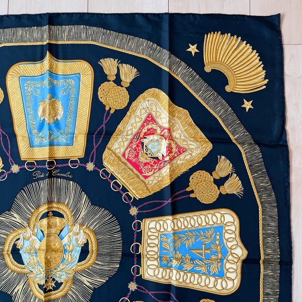 エルメス スカーフ カレ90 Poste et Cavalerie HERMES