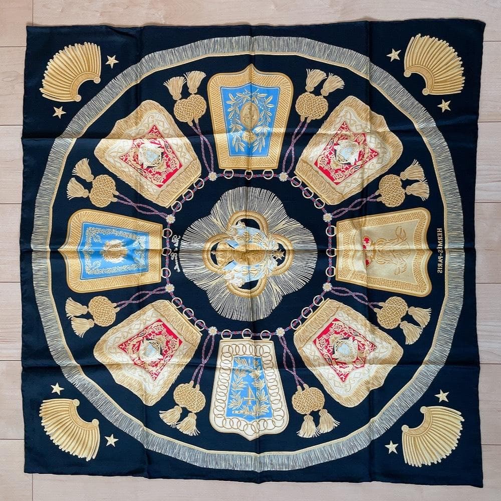 エルメス スカーフ カレ90 Poste et Cavalerie HERMES