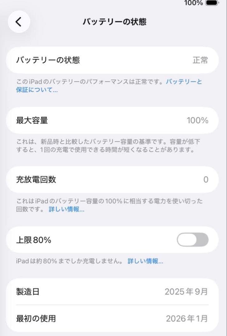 【美品】iPad mini 7 128GB Wi-Fi+Cellular ブルー