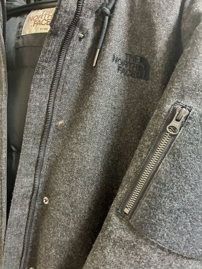 ちぃ⭐︎THE NORTH FACE グレー ダウンジャケット フード付き
