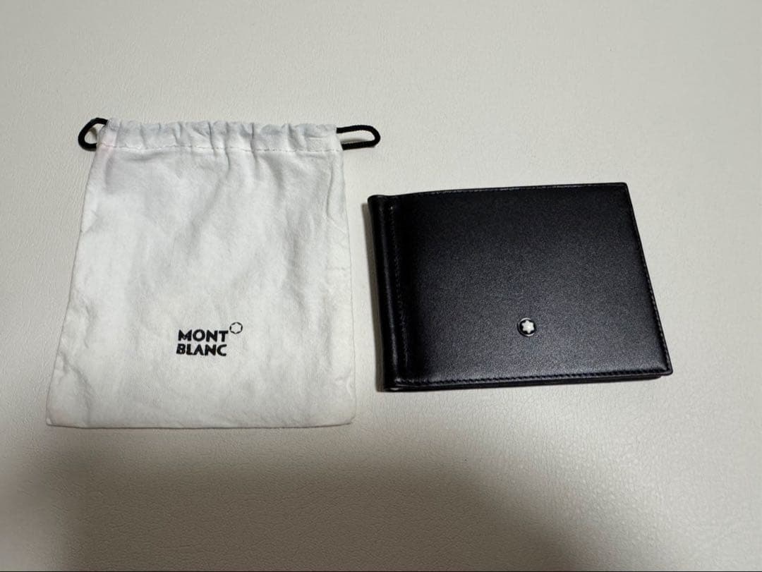 モンブラン MONTBLANCレザーマネークリップ ブラック