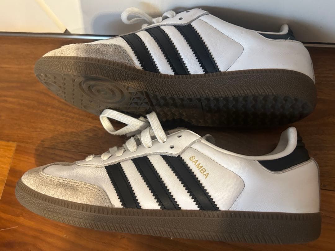 adidas Samba OG 24cm ホワイト/グレー/ブラック