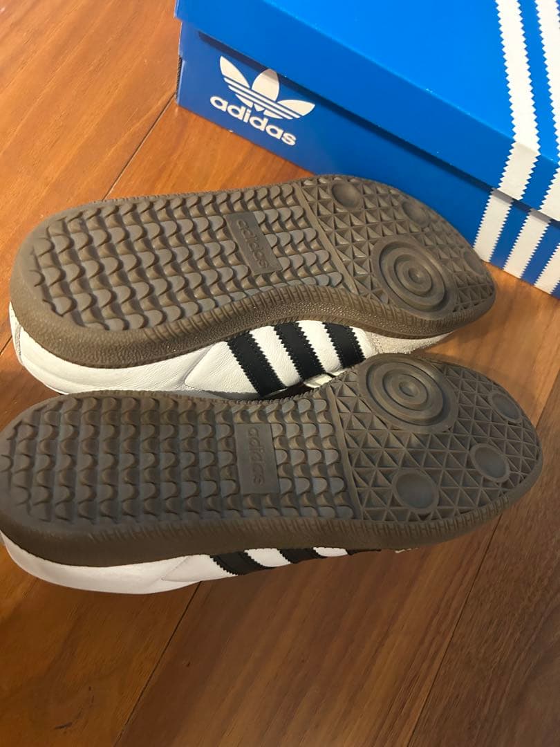 adidas Samba OG 24cm ホワイト/グレー/ブラック
