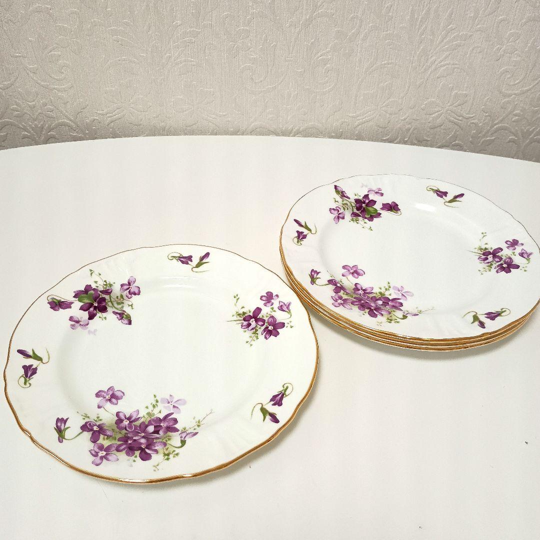 ハマースレイ　ヴァイオレット　ケーキ皿4枚セット